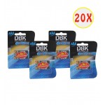 بسته 20 عددی باتری نیم قلمی DBK مدل Ultra Alkaline (کارتی 2 تایی)