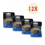 بسته 12 عددی باتری کتابی DBK مدل 6LR61 9V Ultra Alkaline