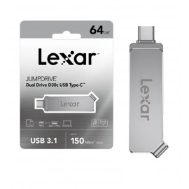 فلش لکسار (LeXar) مدل 64GB JumpDrive D30c OTG C