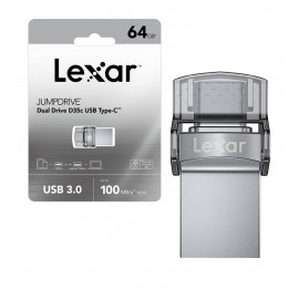 فلش لکسار (LeXar) مدل 64GB JumpDrive D35c OTG C