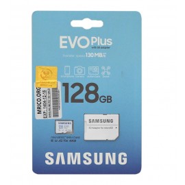 رم موبایل سامسونگ (SAMSUNG) مدل 128GB MicroSDXC UHS-I U3 A2 V30 Evo Plus خشاب دار