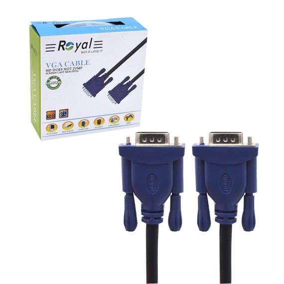 کابل VGA طول 20 متر رویال (Royal)