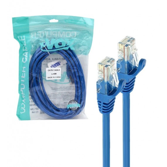 کابل شبکه Cat6 پچ کورد 5 متری ایکس وکس (XVOX)