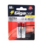 باتری قلمی گیگاسل (Gigacell) مدل Ultra Heavy Duty R6 AA2 (کارتی 2 تایی)