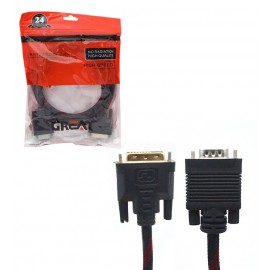 کابل تبدیل DVI به VGA گریت (GREAT) طول 1.5 متر