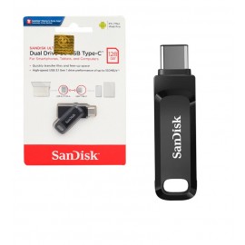 فلش سن دیسک (SanDisk) مدل 128GB Dual Drive GO USB3.1 TYPE-C گارانتی ماهان رایانه ایرانیان گستر