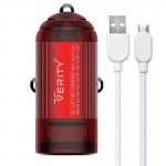 شارژر فندکی تک پورت + کابل اندروید وریتی (Verity) مدل CQ-1116