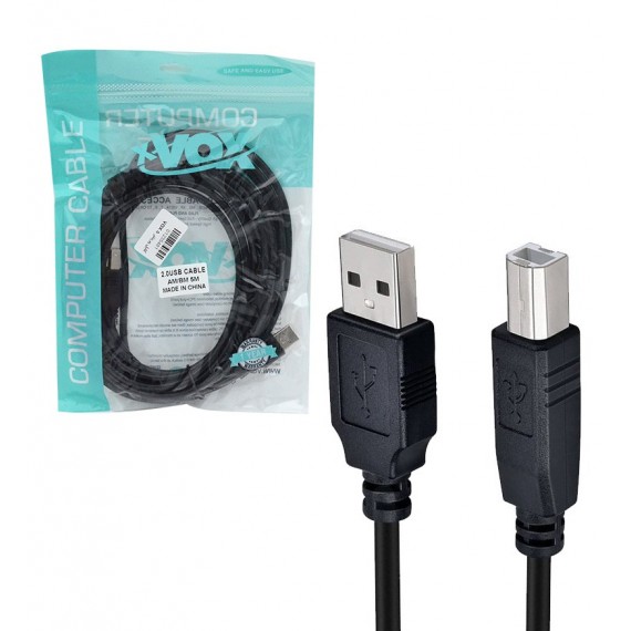 کابل پرینتر USB ایکس وکس (XVOX) طول 5 متر