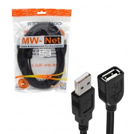 کابل افزایش طول USB طول 5 متر MW-NET