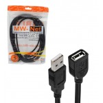 کابل افزایش طول USB طول 3 متر MW-NET