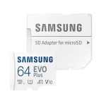 رم موبایل سامسونگ Samsung مدل 64GB MicroSDXC UHS-I U1 A1 V10 Evo Plus خشاب دار