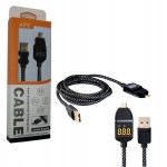 کابل Micro USB مولتی متر دار 1.2 متری مدل 3286