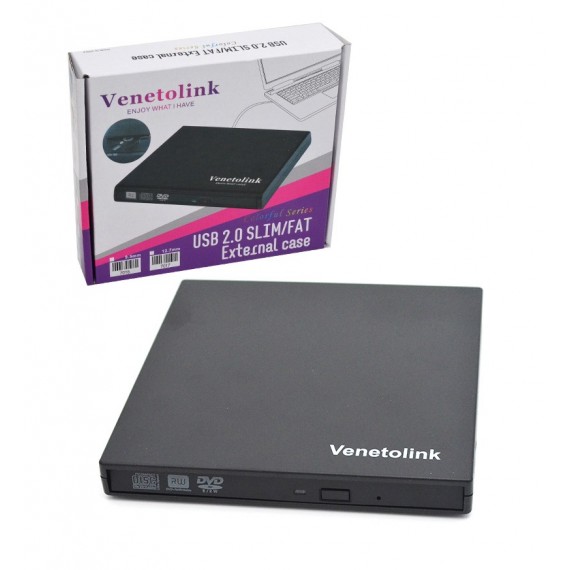 باکس دی وی دی رایتر اسلیم USB2.0 Venetolink