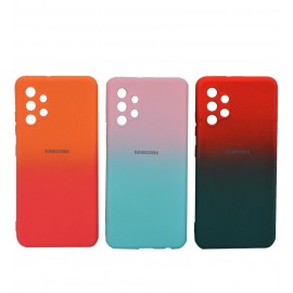 گارد سیلیکونی دو رنگ مدل  Samsung A32 4G