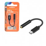 تبدیل Type-C به صدا (AUX) طول 10 سانتیمتر ماکسوم (MOXOM) مدل MX-AX01