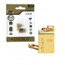 فلش X-Energy مدل 64GB Golden GEM USB 2.0