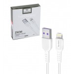 کابل آیفون (Lightning) پاوربانکی طول 25 سانتی متر ارلدام (Earldom) مدل EC-085i