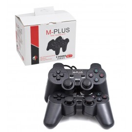 دسته بازی دوبل شوک دار ساده M-PLUS مدل M7