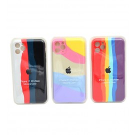 گارد سیلیکونی رنگین کمانی مناسب برای گوشی IPHONE 11PROMAX