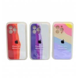 گارد سیلیکونی رنگین کمانی مناسب برای گوشی IPHONE 13PRO