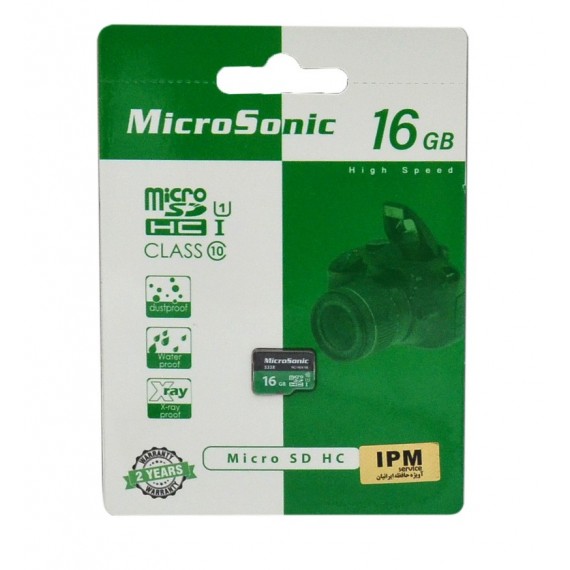 رم موبایل MicroSonic مدل 16GB U1 Class10