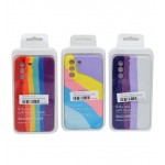 گارد سیلیکونی رنگین کمانی مناسب برای گوشی SAMSUNG GALAXY S21FE