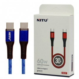 کابل (Type-C To Type-C) طول 30سانتی متر نیتو (NITU) مدل NC37