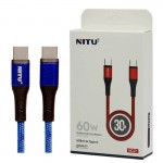 کابل (Type-C To Type-C) طول 30سانتی متر نیتو (NITU) مدل NC37