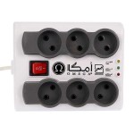رابط برق کامپیوتر 6 خانه 1.5 متری P6000