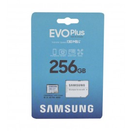 رم موبایل سامسونگ (SAMSUNG) 256GB MicroSDXC EVOPLUS 130MB/S خشاب دار