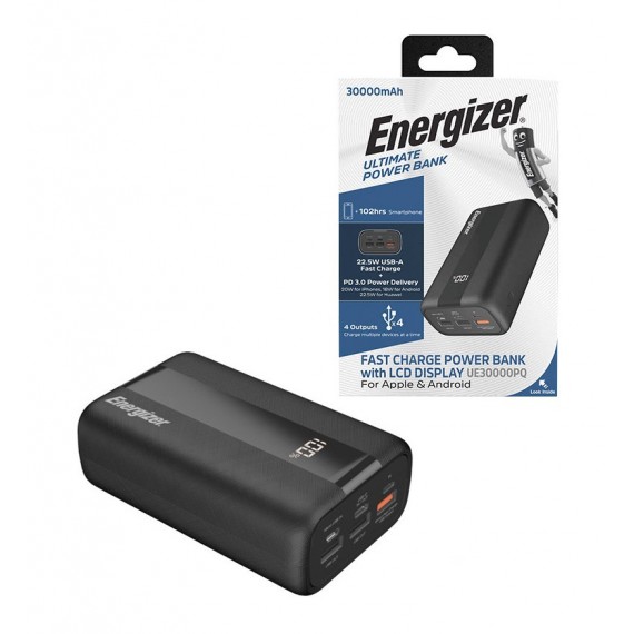 پاور بانک انرجایزر (Energizer) مدل UE30000PQ ظرفیت 30000mAh