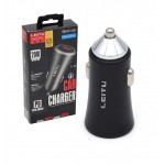 شارژر فندکی دو پورت + کابل اندروید لیتو (LEITU) مدل LC-C7