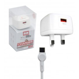 شارژر دیواری تک پورت + کابل تایپ سی ارلدام (EARLDOM) مدل UK1