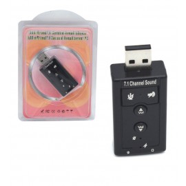 کارت صدا اکسترنال ولوم دار 7.1 کاناله USB