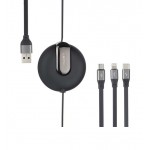 کابل شارژ 3 سر اندروید آیفون Type-c لیتو (LEITU) مدل LD-12
