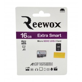 رم موبایل REEWOX مدل 16GB EXTRA SMART micro SD HC 653X U1 A1