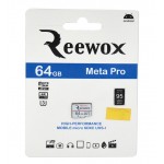رم موبایل REEWOX مدل 64GB META PRO micro SD XC 650X U3