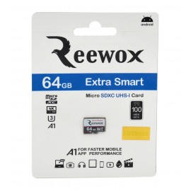 رم موبایل ریووکس (REEWOX) مدل 64GB EXTRA SMART micro SD XC 667X U3 A1