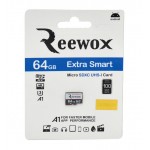 رم موبایل REEWOX مدل 64GB EXTRA SMART micro SD XC 667X U3 A1