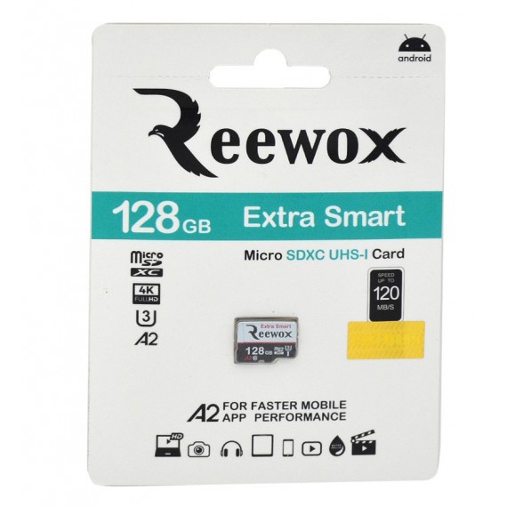 رم موبایل REEWOX مدل 128GB EXTRA SMART micro SD XC U3 A2