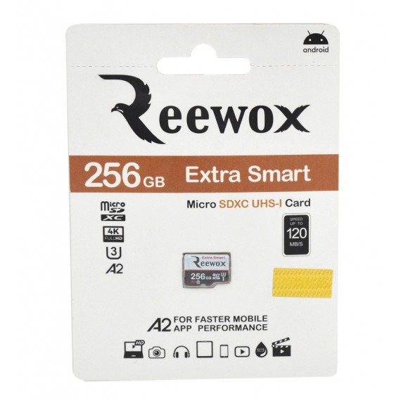 رم موبایل REEWOX مدل 256GB EXTRA SMART micro SD XC U3 A2