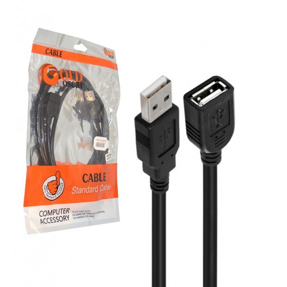 کابل افزایش طول USB طول 1.5 متر Gold Oscar