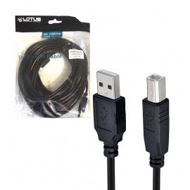 کابل پرینتر USB طول 10 متر lotus