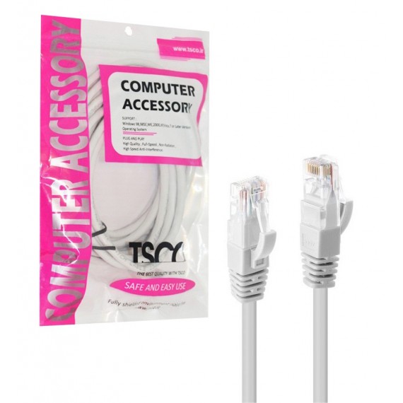 کابل شبکه CAT6 UTP پچ کرد طول 5 متر TSCO مدل TNC650