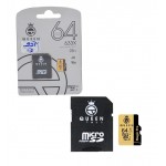 رم موبایل Queen Tech مدل 64GB 633X V30 MicroSDXC + خشاب