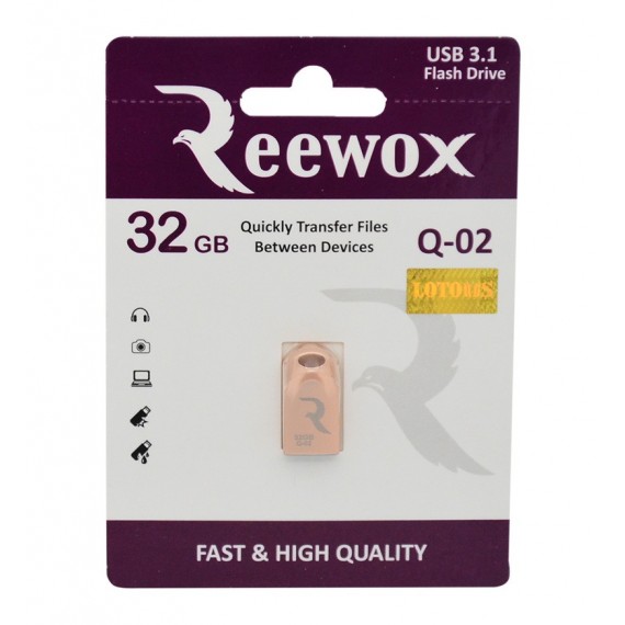 فلش REEWOX مدل 32GB Q-02 USB3.1