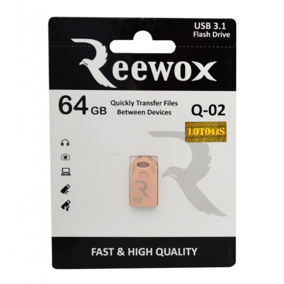 فلش REEWOX مدل 64GB Q-02 USB3.1