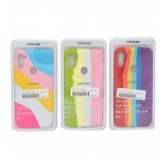گارد سیلیکونی رنگین کمانی مناسب برای گوشی SAMSUNG GALAXY A11