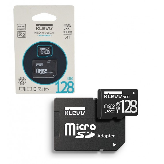 رم موبایل KLEVV NEO 128GB MicroSDXC 100MB/S خشاب دار