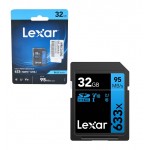 کارت حافظه Lexar مدل 32GB SDXC/UHS-I 633X 95MB/S